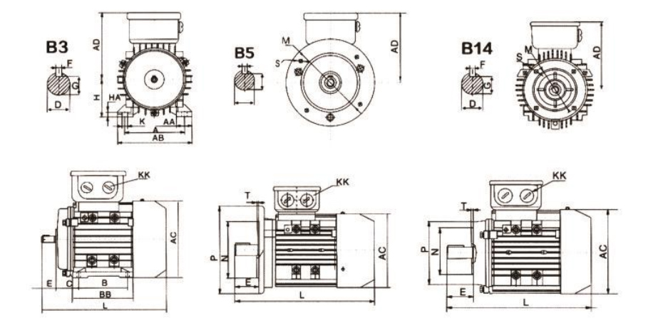 外形安装尺寸OVERALL &INS TALLATION DIMENSIONS